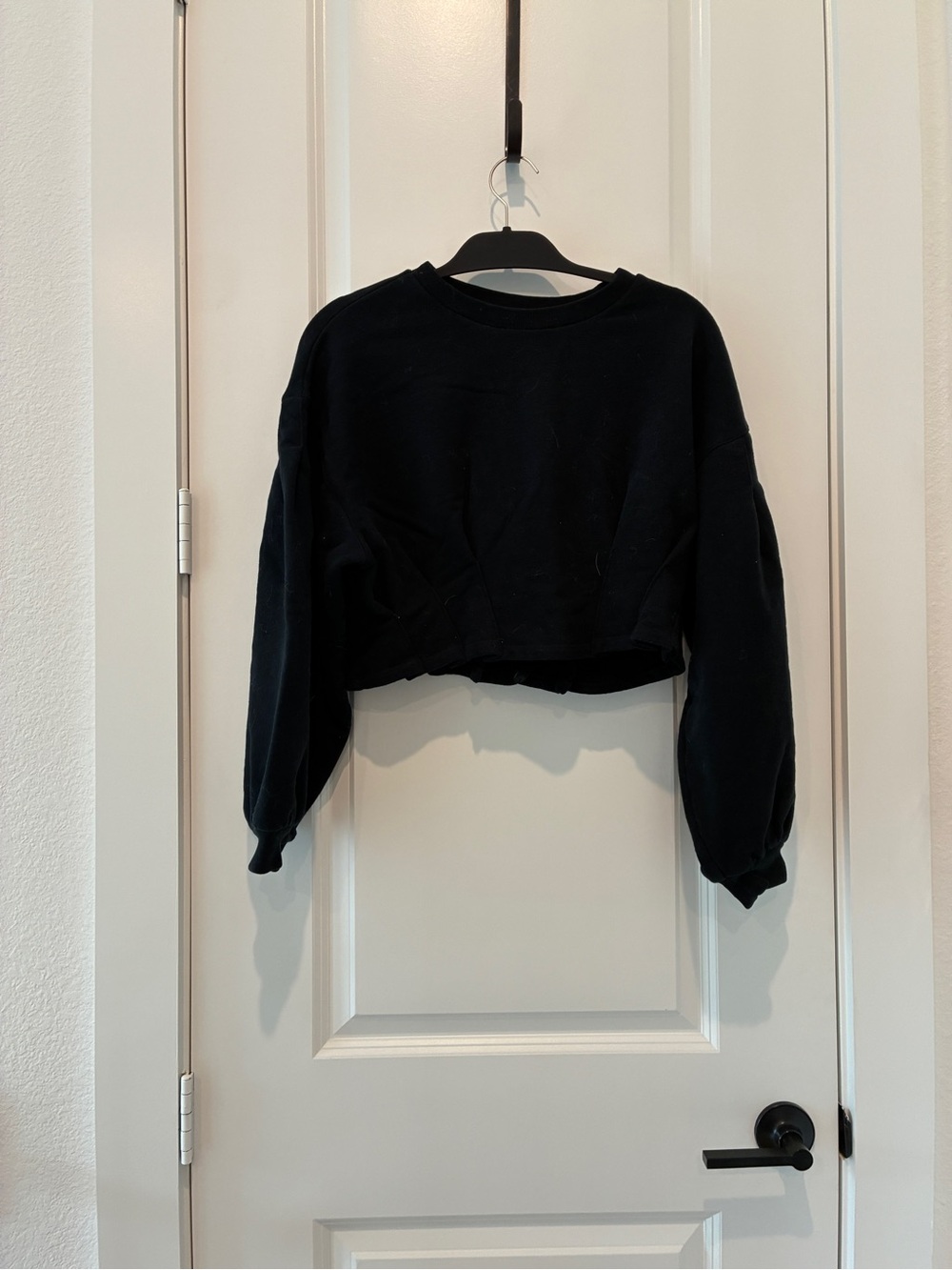 No brand name cropped sweatshirt